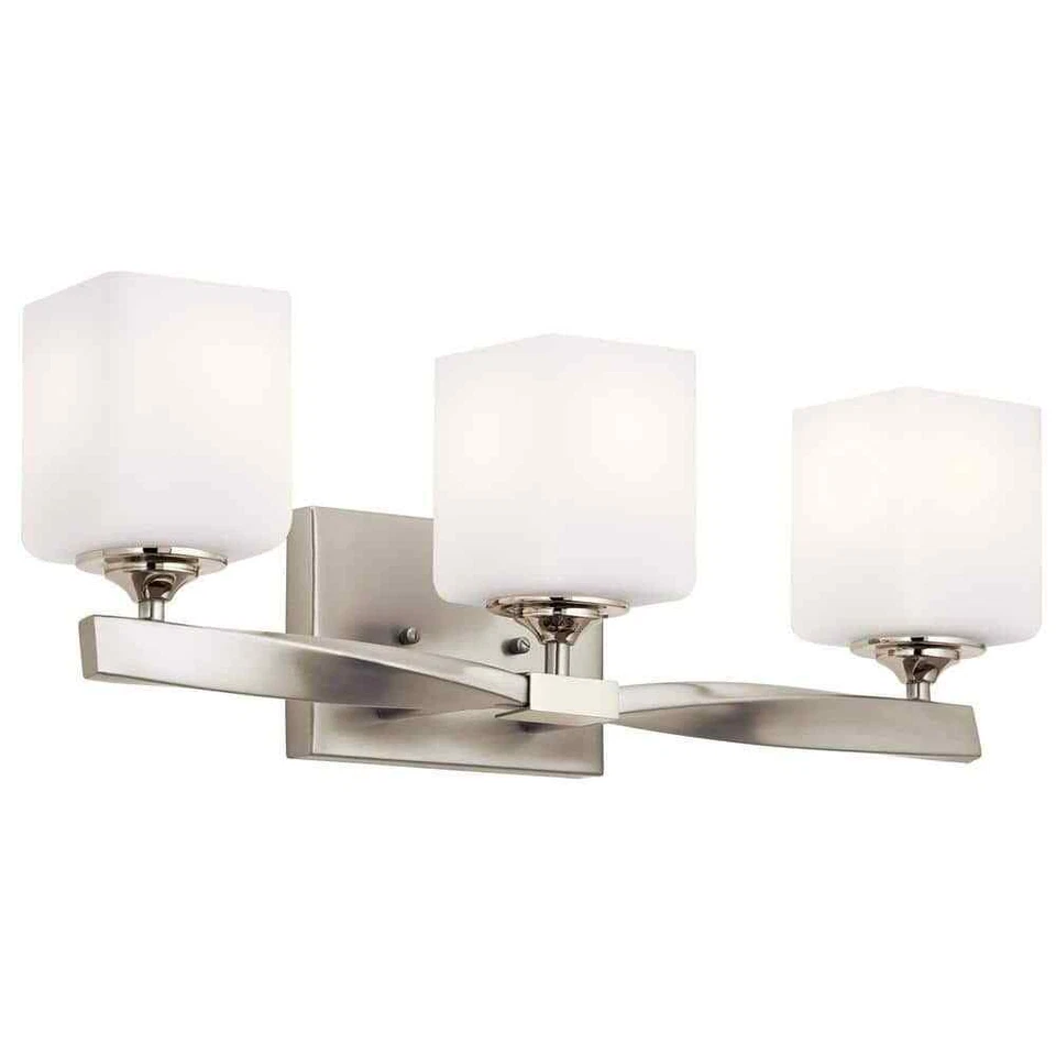 Kichler Lighting 55002NI Marette Bathroom Vanity Light Brushed Nickel