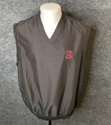 CUTTER & BUCK Lightweight Golf Windbreaker Vest Jacket Men's Size M Medium Black - Image 1 of 4