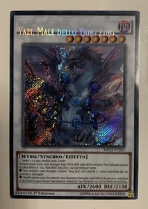 Yugioh Yazi, Evil of the Yang Zing  secret rare İtalian misprint hot! - Picture 1 of 6