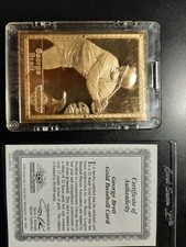 1993 22kt Gold George Brett ProMint Card MLB KC Royals HOF Serial 3173 RARE