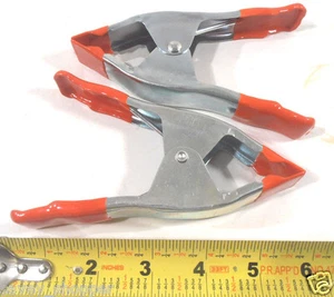 SPRING CLAMPS 2 PC. 6" INCH METAL SPRING CLAMP TWO PIECE - Picture 1 of 3