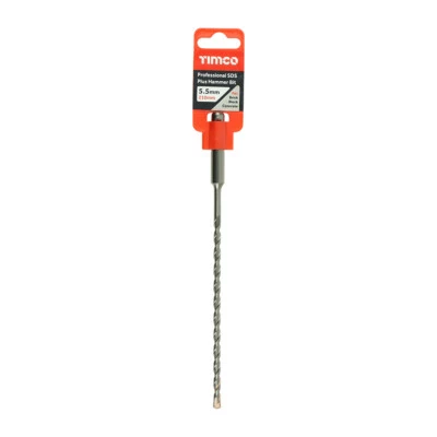 TIMCO ADDAX Addax Professional Tungsten Carbdie SDS Plus Hammer Drill Bits 5.5mm x 210mm