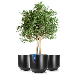 3x Blumentopf Innentopf Pflanzkübel Pflanztopf Blumenkübel XL 58 cm anthrazit - Bild 1 von 7