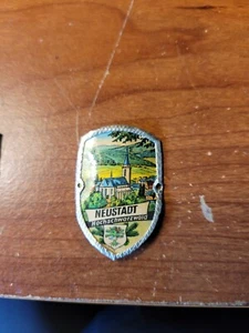 Neustadt Vintage Walking Stick Metal Shield German Hiking Medallion - Picture 1 of 1