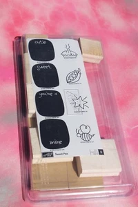 Stampin' Up! Sweet Pea 2006, Cutie, Pie, Sweet, Pea, Bee, Mine, Set de 8 números - Imagen 1 de 2