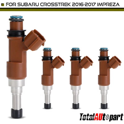 Inyector de combustible 4 piezas para Subaru Crosstrek 2016-2017 Impreza 2015-2016 XV Crosstrek Foto 1 de 4