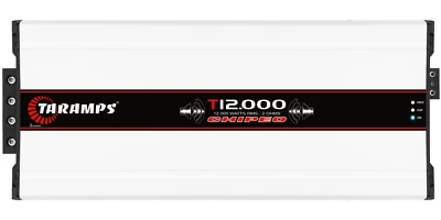 Amplificador Chipeo Taramps T 12.000 2 ohmios 12000 vatios RMS 1 canal de audio para automóvil Foto 1 de 4