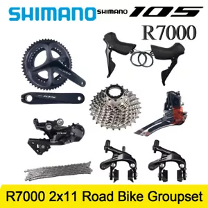 Shimano 105 R7000 2x11 Gruppensatz für Rennrad Bremssattel Kurbelsatz Schaltwerk - Bild 1 von 21