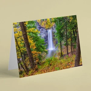 Waterfall in forest birthday card suitable for grandad dad husband brother son - Picture 1 of 1