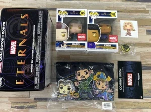 Funko Pop Marvel Collector Corps Eternals Complete Box Ikaris & Kingo Pop Large - Picture 1 of 3