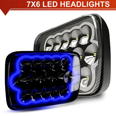 7x6" Led Headlight Hi-Lo DRL H6054 For Chevy C1500 C2500 C3500 Suburban Pickup - Image 1 of 4