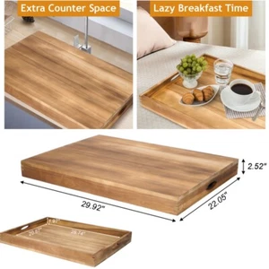 Acacia Wood Gas Stovetop Guard Multi-Purpose Cover for Cooktops & RV Kitchens - Picture 1 of 11