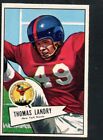 1952 Bowman Large Football Card #142 Tom Landry-New York Giants Ex Mint Card