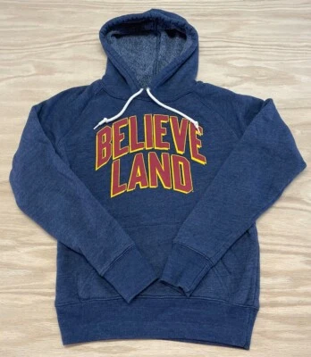 Womens Homage Cleveland Cavaliers BelieveLand Hoodie Sweatshirt Size Adult Small - Image 1 of 4