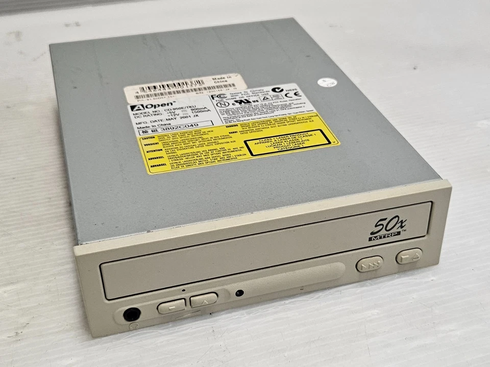 AOpen CD-950E/TKU, Vintage 50x SPEED ATAPI CD-ROM - TESTED AND WORKING! - Image 1 of 3