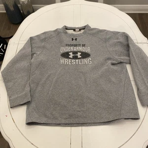 Under Armour Wrestling Sweater Mens XL Gray - Picture 1 of 13