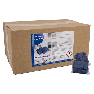 100x WC - Wasserkastenwürfel Spülkastenwürfel Blauspüler Reiniger Tabs blue - Bild 1 von 4