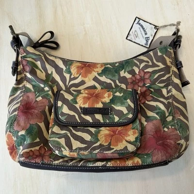 Nuevo con etiquetas Bolso de Mano Jamaica Bay Hibisco Estampado Floral Bolso de Hombro Hawaiano Foto 1 de 4