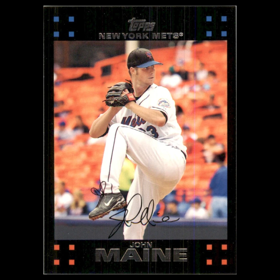 John Maine #484 2007 Topps New York Mets Baseball Card MLB NM - Image 1 of 3