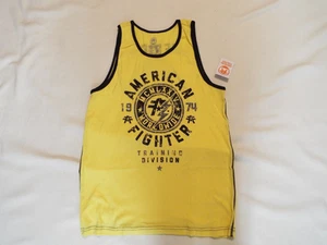 American Fighter Tank Top Herren Größe M MMA Gelb Grafikdruck Training - Bild 1 von 2