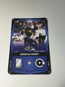 2025 UNO Elite ALT CAMISETAS Azul Derrick Henry #074 Baltimore Ravens Fútbol - Imagen 1 de 2