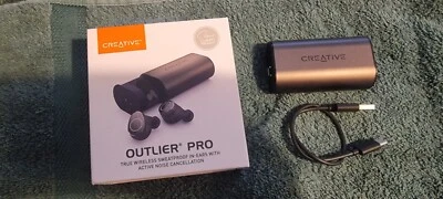 CREATIVE OUTLIER PRO TRUE WIRELESS IN-EARS HEADPHONES SEE DESCRIPTION - Image 1 of 4