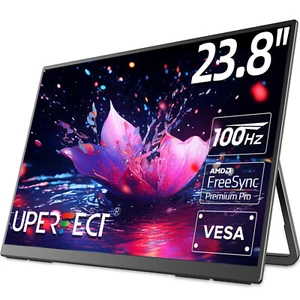 23.8" 1080P Portable Monitor FHD 100HZ 100% SRGB IPS USB-C HDMI Large Work Home - Picture 1 of 10