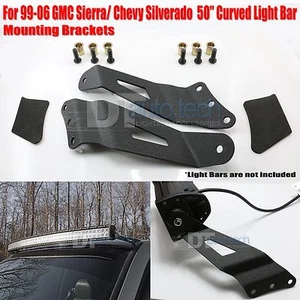 99-06 Chevy/GMC 50 Inch Curved LED Light Bar Upper Windshield Mounting Brackets - Picture 1 of 2