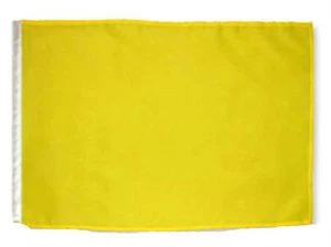 12x18 12"x18" Solid Yellow Sleeve Flag Boat Car Garden Premium Polyester 100D - Picture 1 of 1