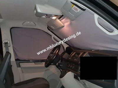 Fiat Ducato Doppellagige Magnetgardinen / Magnet Vorhang *3-teilig* schwarz - Bild 1 von 4