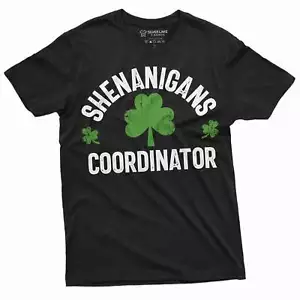 Shenanigans coordinator T-shirt St. Patrick's day Funny tee clover shamrock Tee - Picture 1 of 8