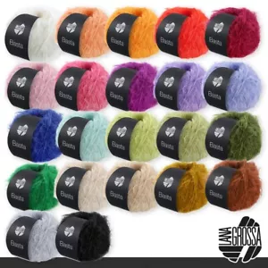 Lana Grossa 5 x 50 g Basta Schurwolle Merino Stricken Wolle Garn 22 Farben - Bild 1 von 45