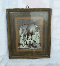 Antique VTG Old South India Chettiar Family, Fashion, Costumes, B&W Photograph.