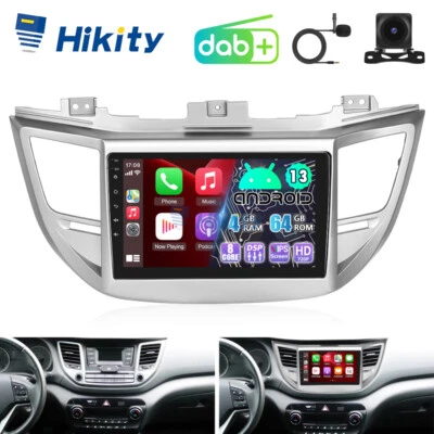 4+64GB CarPlay Android 13 Autoradio Für Hyundai Tucson 2015-2018 GPS Navi DAB+ - Bild 1 von 4