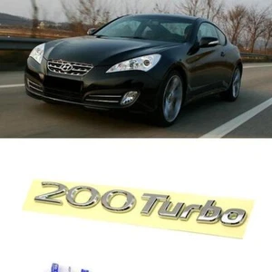 [200 Turbo] Emblem Rear Trunk Logo Badge for HYUNDAI 2008-12 Genesis Coupe Parts - Picture 1 of 1