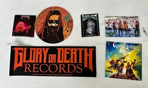 Sticker Lot - Glory Or Death Records Stickers, Pack Of 5 + Center Label - Bild 1 von 7