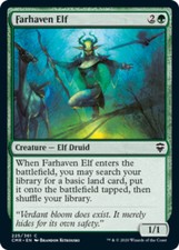 Farhaven Elf - Foil - Commander Legends - NM, English MTG Magic FLAT RATE SHIP