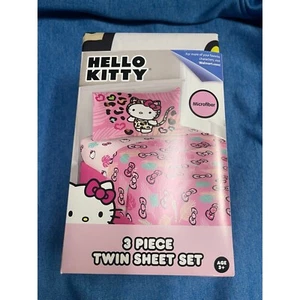 Juego de sábanas dobles Hello Kitty Cheetah 3 piezas rosa - Imagen 1 de 3