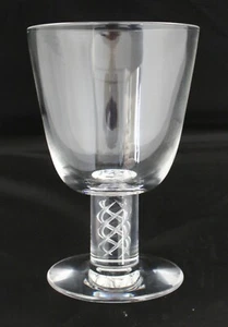 Steuben "8011" Crystal Water Goblet Air Twist Stem Plain Have Ten - Picture 1 of 4