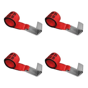 USA 4 Pack 4" x 5' Roll Off Container Winch Strap w/ Flat Hook WLL 5400 LBS RED - Picture 1 of 7