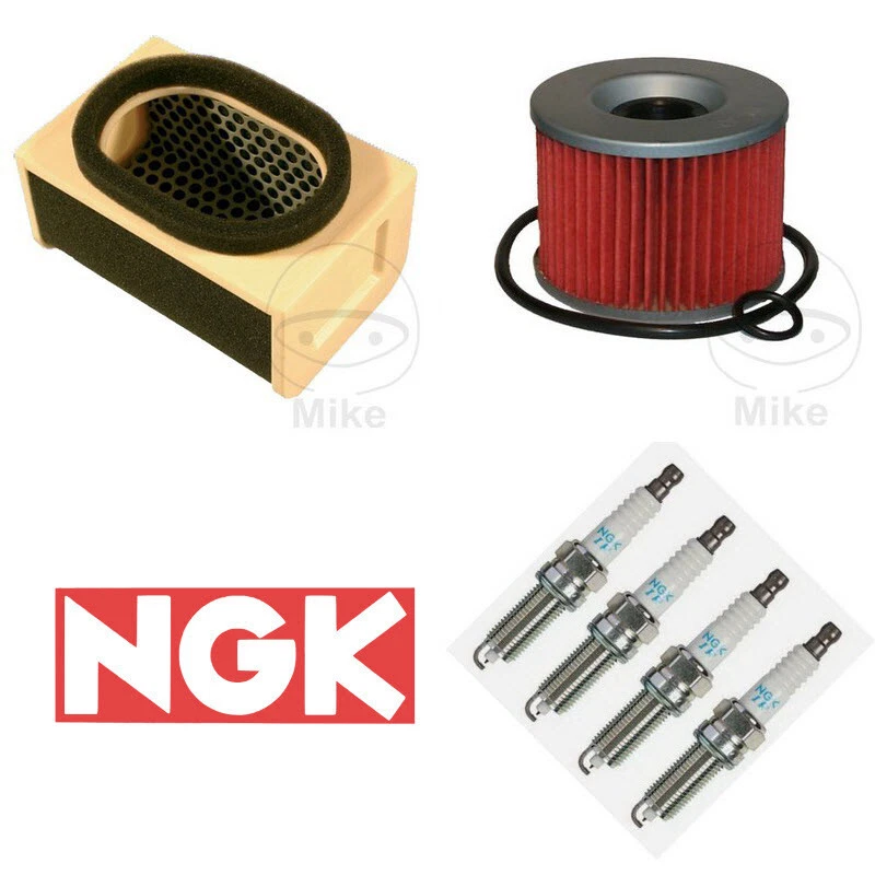 Kawasaki ZR 750 C 1995 Service Kit Hiflo Air & Oil Filter + NGK Spark Plugs (4) - Изображение 1 из 1