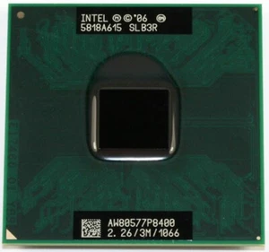 Intel Core 2 Duo Penryn P8400 2.26 GHz Dual-Core Mobile AW80577SH0513M Processor - Picture 1 of 3