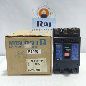 MITSUBISHI NF60-SP 3 Pole MCCB (Circuit Breaker)  15 Amp. (NEW) (FREE SHIPPING) - Picture 1 of 10