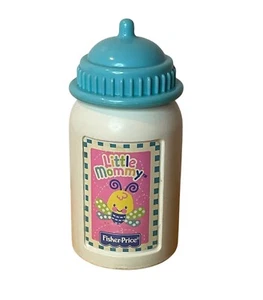 2002 Fisher Price Little Mommy Baby Bottle Blue Lid Mattel Butterfly Replacement - Picture 1 of 7