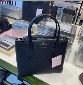 NWT Kate Spade Small Glitter Fabric Satchel Crossbody - Picture 1 of 9