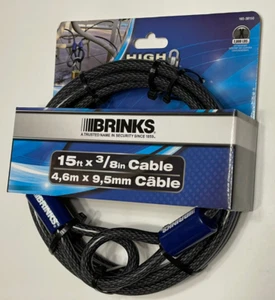 Brinks, Flexweave, Flexible Steel, 3/8in x 15ft Open Loop Cable Lock - Picture 1 of 4