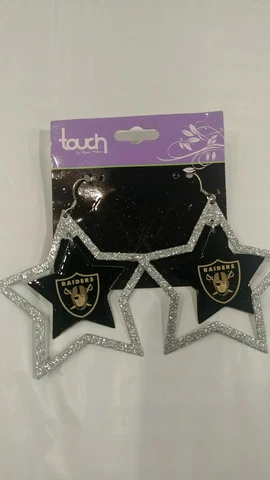 NFL Oakland Raiders Earrings Cover
