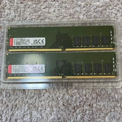 Kingston 32GB (16GBx2) DDR4 Desktop Memory RAM Kit CBD32D4U2S8MF-16 Tested - Image 1 of 3