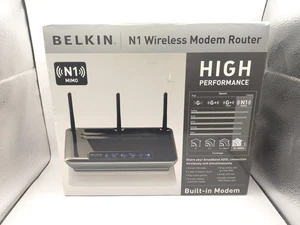 Belkin N1 MIMO Modem Router Boxed ADSL WiFi PC MAC New - Picture 1 of 9