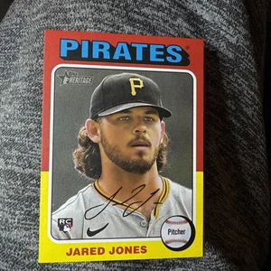 2024 Topps Heritage High Number Jared Jones Mini SP #675 Pittsburgh Pirates - Picture 1 of 2